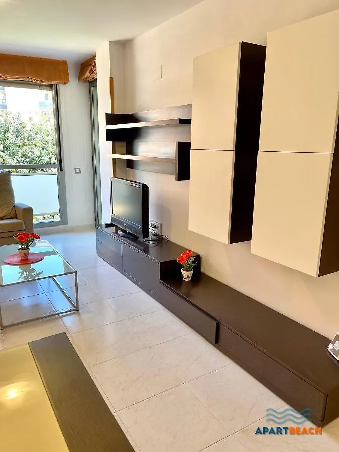 Apartbeach Maldivas III A Vista Piscina Jardin Y Parking La Pineda