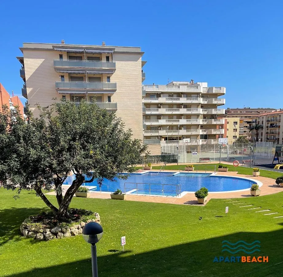 Apartbeach Maldivas III A Vista Piscina Jardin Y Parking La Pineda