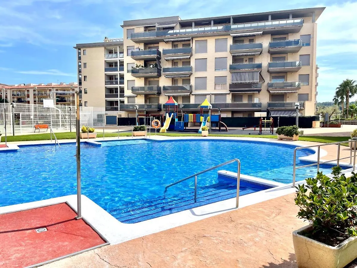 Apartbeach Maldivas III A Vista Piscina Jardin Y Parking La Pineda