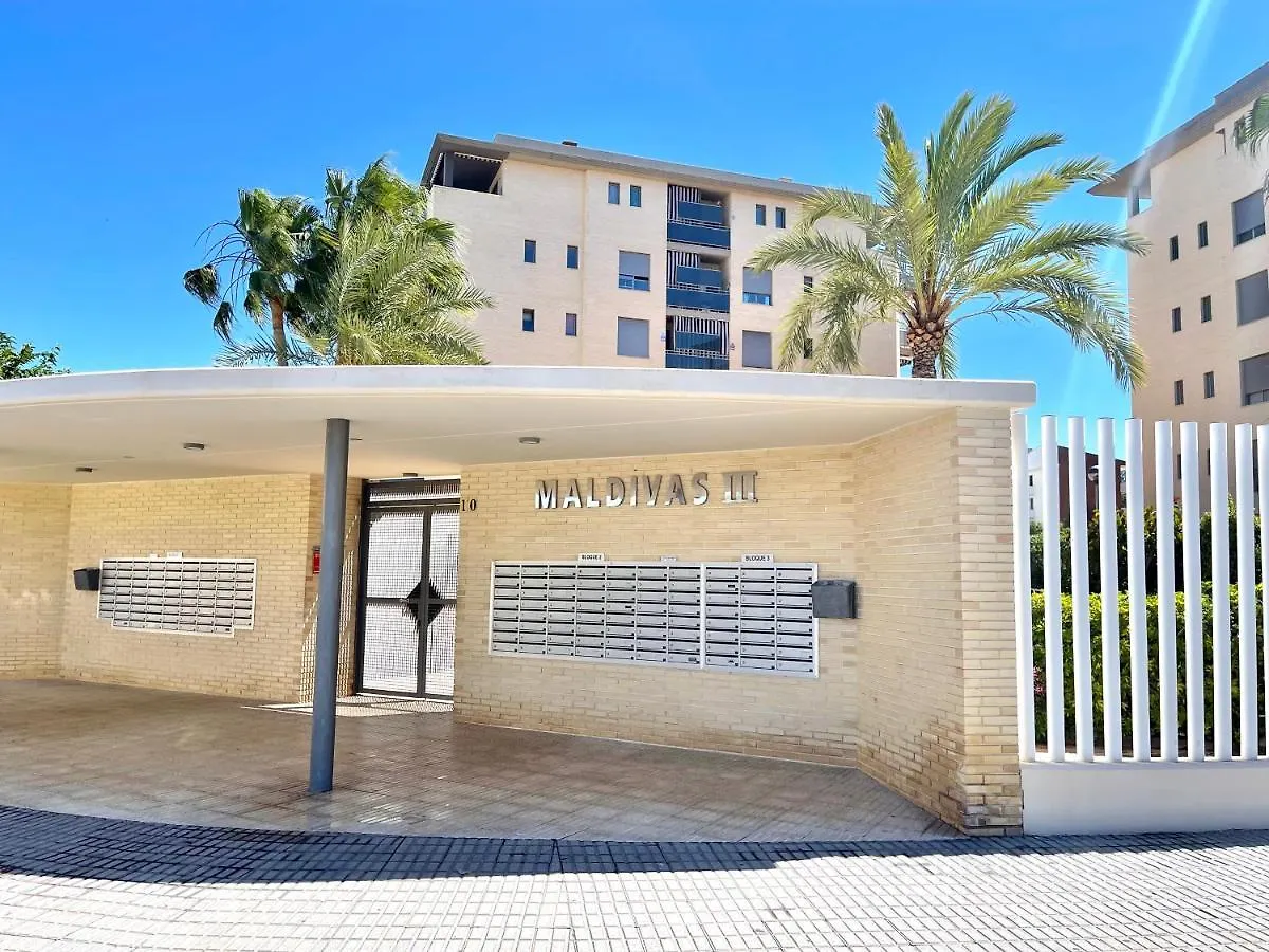 Apartmán Apartbeach Maldivas III A Vista Piscina Jardin Y Parking La Pineda